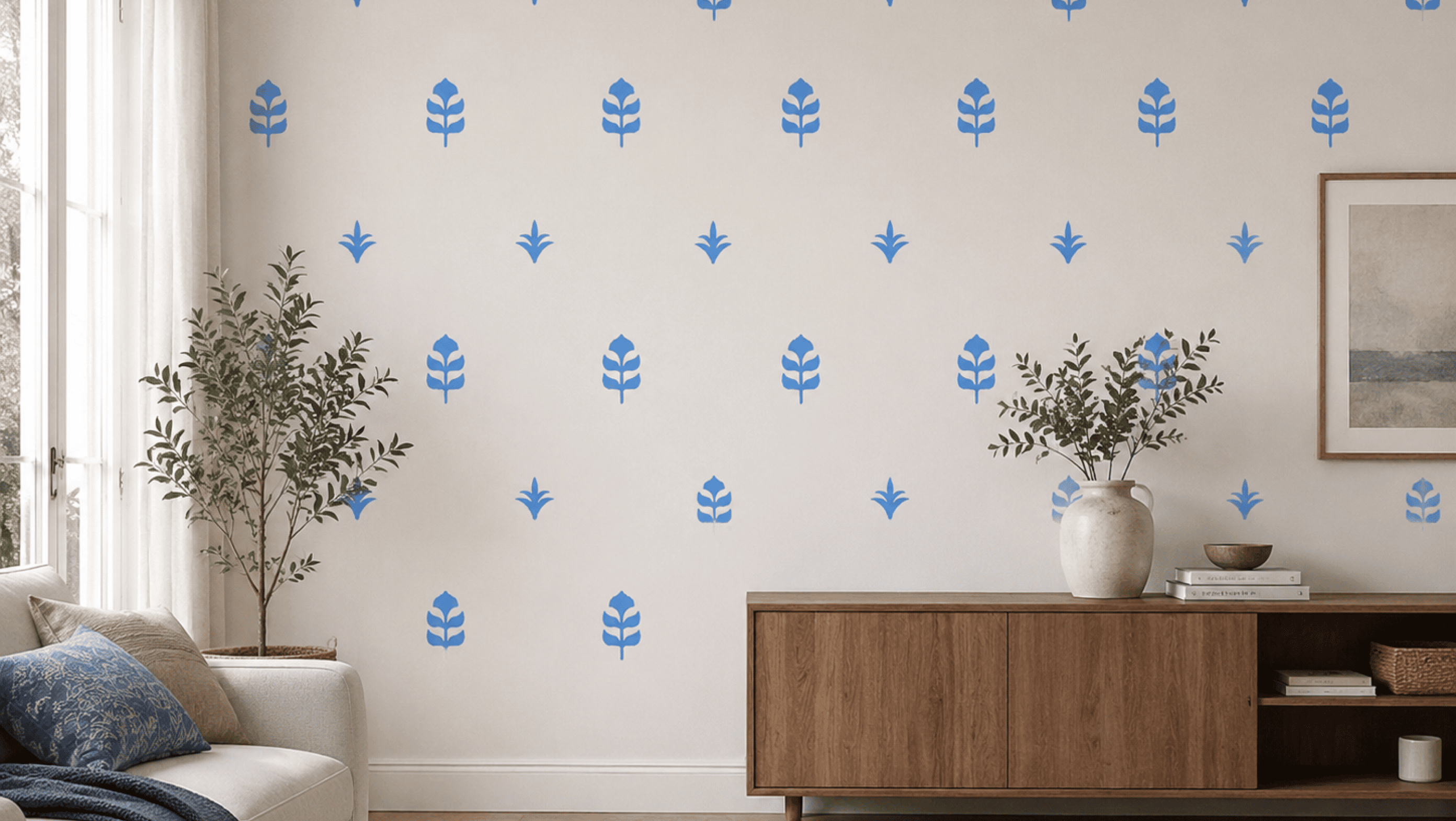 Asian Paints stencil design final result 2